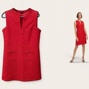 Tommy Hilfiger Vibrant Orange Dress with Pocket Details